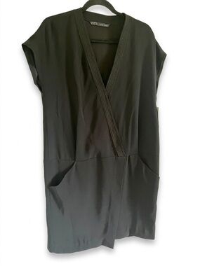 Zara black tunic dress, size medium